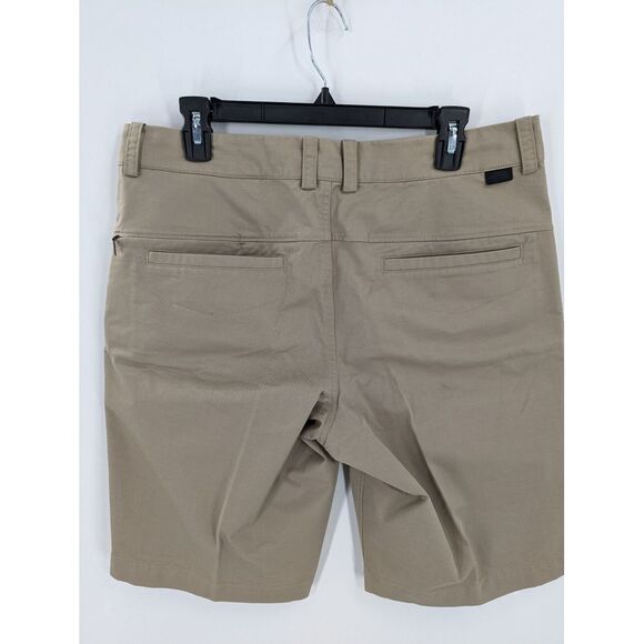 North Face Men's Flat Front Khaki Cargo Zip Pocket Hiking Shorts, Size 34, GREAT - Picture 7 of 11